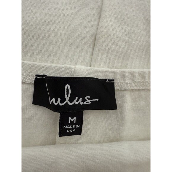 Lulus Off The Shoulder Stretch Bodysuit Women Size M Ivory White *Flaw - Picture 4 of 11